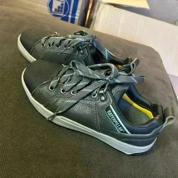 CAT Caterpillar Brode Steel Toe Work Shoes, Women's Size 5 M, Dark Gray - Picture 2 of 6